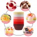 Yunko Silicone Reusable Baking Cups Cupcake Liners Muffin Cups Non-stick dividers for lunch box (6 Color, 36 Pack)